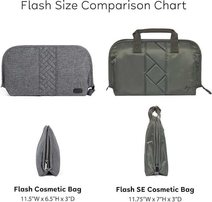 Flash SE Cosmetic Case, GINGHAM MUSTARD