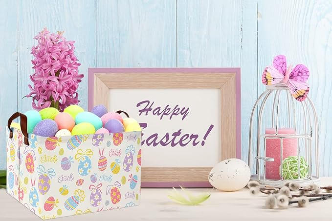 Rectangular Kids Storage Bin Basket Organizer for Baby Room Decor & Easter Gifts