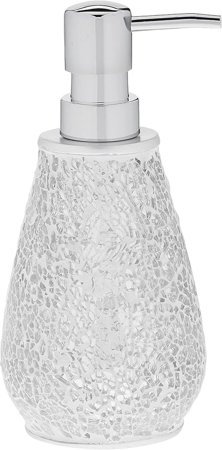Sweet Home Collection Bathroom Accessories Unique Collections Modern Classic Contemporary Decorative Beautiful Designs Bath Shower Tub Décor, 4 Piece Set, Glamour(Pack of 1)