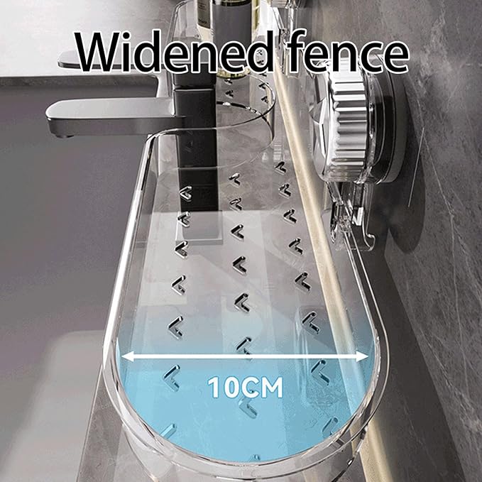 ljhnba Space Saving Suction Cup Storage Rack Toiletries Holder Shelf Bathroom Organiser for Shampoo and Small Accessories