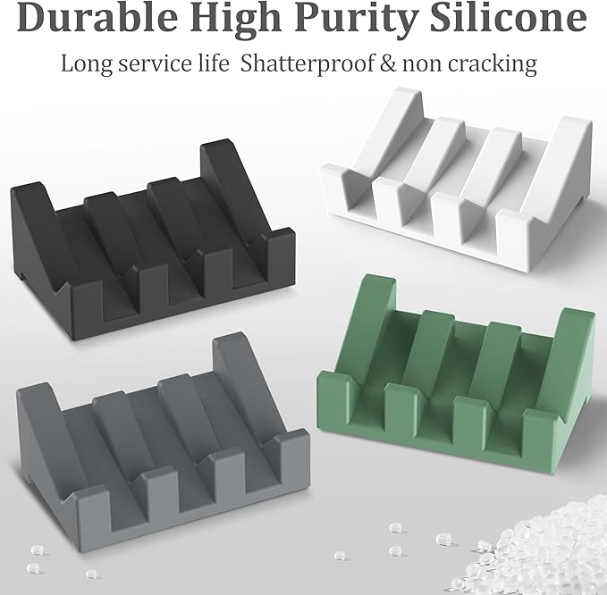 Silicone 3pcs Shower Soap Holder Bathtub Soap Dish Keeps Soap Bar Dry
