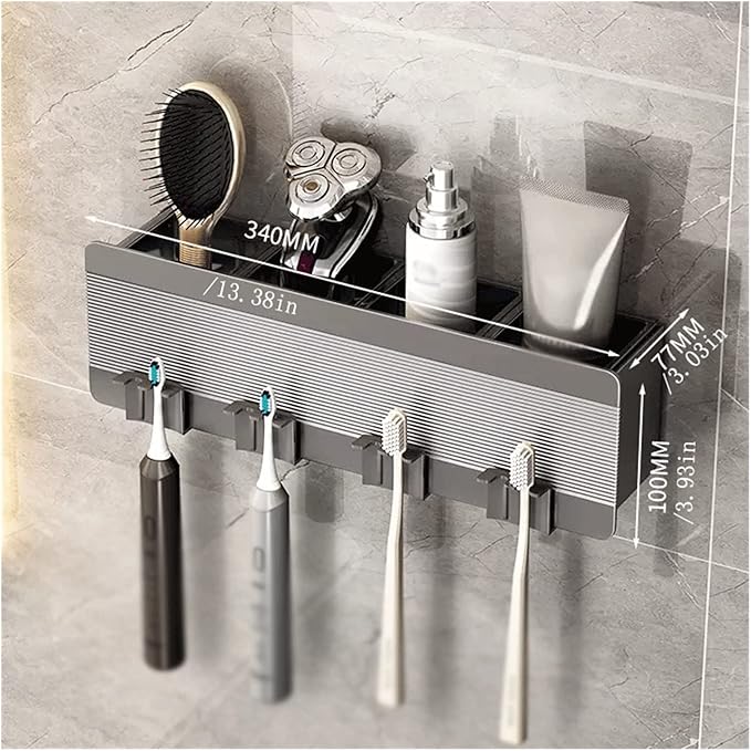 Floating Shelves Metal Toiletries Storage Rack Single-layer Wall-mounted Metal Storage Rack Perforation-free Simple Bathroom Storage Rack Bathroom Shelves Hanging Spice Rack Wall Mount ( Size : 4 )