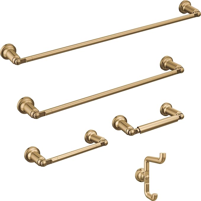 Delta Saylor (1-Pack) 18'' Towel Rack for Bathroom Champagne Bronze Towel Bar for Bathroom Wall Towel Holder Rod Wall Mounted 73518-CZ