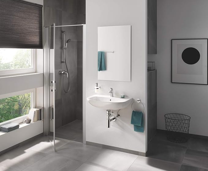 Grohe 40459001 BauCosmopolitan Towel Rail 430mm, Polished Chrome
