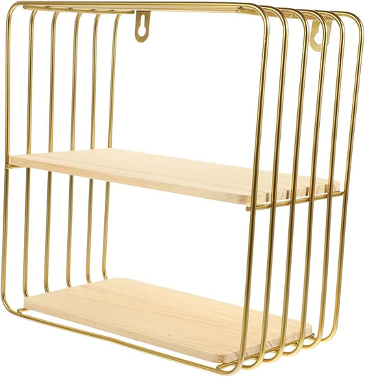 GLEAVI Multi Function Wall Hanging Bathroom Storage Rack Punch Above Toilet Organizer Shelf for Toiletries and Cosmetics Easy Installation Finish