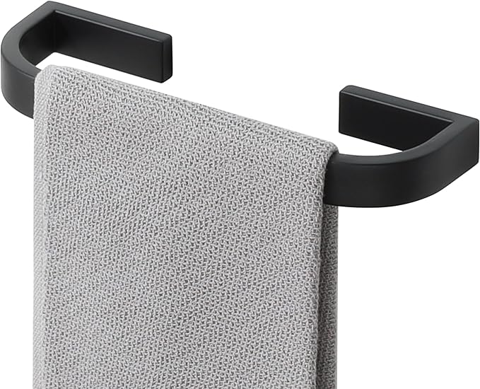 Alise 10'' Towel Bar for Bathroom,Black Towel Holder Towel Racks for Bathroom Wall Mount,SUS304 Stainless Steel Towel Rail Towel Hanger for Walls