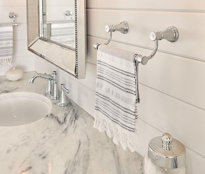 Moen Belfield Chrome 9-Inch Bathroom Hand -Towel Bar, YB6486CH