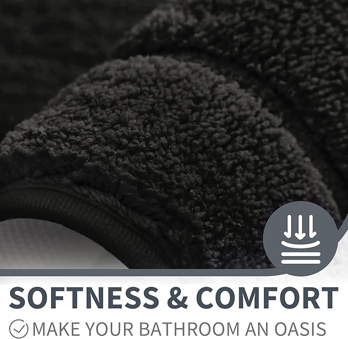 GRANNY SAYS Bathroom Rug Mat, Bath Mats for Bathroom Non-Slip, Super Soft and Water Absorbent, Microfiber Bath Rugs, Machine Wash Dry, Large Bath Rugs for Bath Floor, 36" x 24"