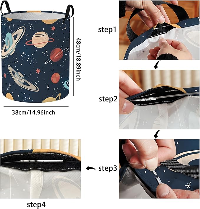 Clothes Blankets Towel and Toy Storage Bag for Bedroom,Laundry Basket With Handles,Dirty Clothes Hamper For Bathroom,Living Room Closet Organizer
