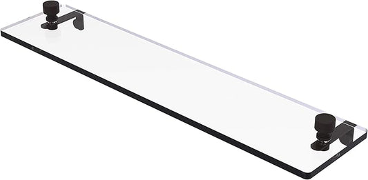 Allied Brass FT-1/22-ORB Ft 1 22 Foxtrot Inch Vanity Beveled Edges Glass Shelf, 22 Inch, Oil Rubbed Bronze