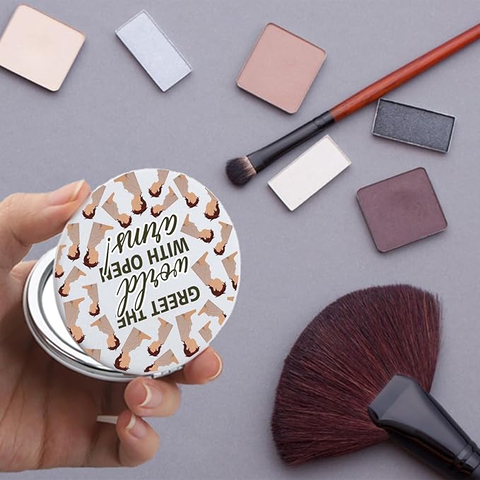 FAADBUK Odysseas Greek Mythology Gift Greek God Characters Makeup Mirror for Musical Fans Lovers (with Open Mirror)