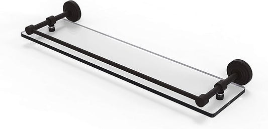 Allied Brass WP-1/22-GAL-ORB Waverly Place 22 Inch Tempered Gallery Rail Glass Shelf, 22-Inch, Oil Rubbed Bronze