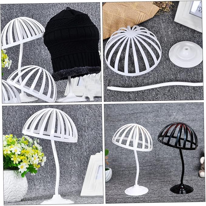 Glass Shelf for Bathroom ，Glass Aluminum，Hat Storage Rack Tabletop Wig Display for No Tools Diy Expertise Required
