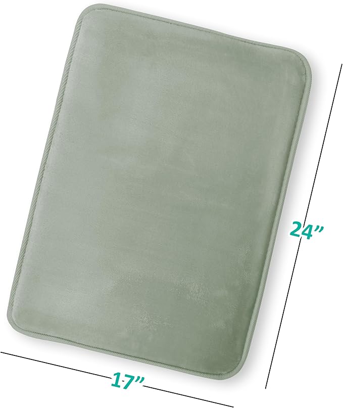 Clara Clark Bathroom Rugs, Velvet Memory Foam Bath Mat, Non-Slip Bath Rugs, Machine Wash, Dries Quickly, Ultra Soft Plush Bath Mats for Bathroom,