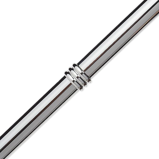 Gatco 1505, Modern Round Base Floor Standing S Style Towel Holder, Chrome / 38" H Freestanding Hand Bath Towel Stand for Bathroom