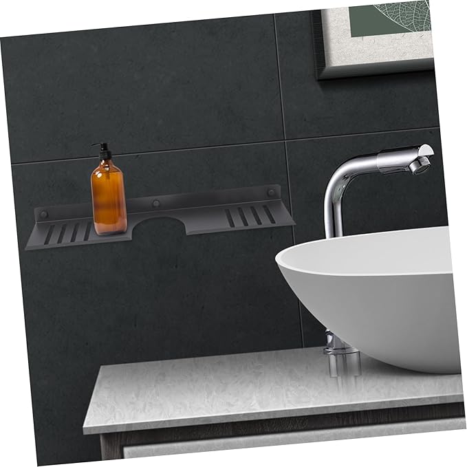 Over Sink Shelf Bathroom Organizer Damage No Drill Wall-Mounted Storage for Toiletries Versatile Style for Bathroom Sink Top Space-Saving Easy Access to Essentials