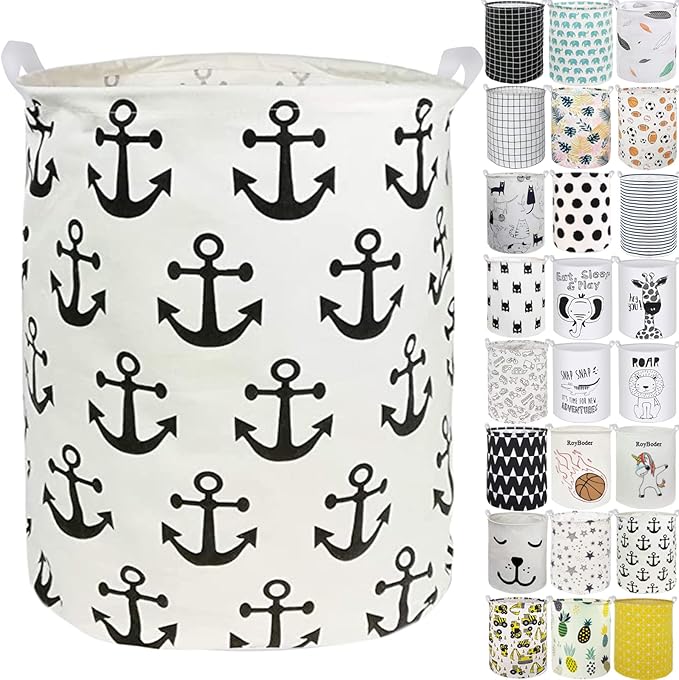 Collapsible Laundry Basket in Bedroom Waterproof Laundry Hamper in Bathroom Large Laundry Bag in College Dormitory Cloakroom Livingroom Nursery Organizer Toy Bin