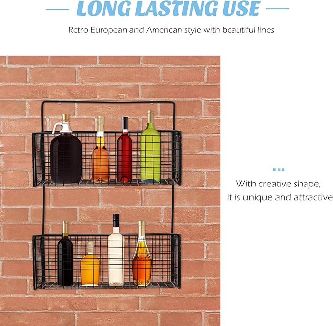 Wall-Mounted Dual Layer Storage Shelf Bathroom Kitchen Organizer Strong Load Capacity Hanging Rack for Wet Environments Convenient Space-Saving Holder