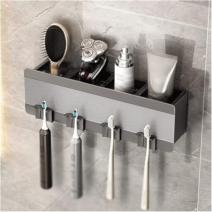 Floating Shelves Metal Toiletries Storage Rack Single-layer Wall-mounted Metal Storage Rack Perforation-free Simple Bathroom Storage Rack Bathroom Shelves Hanging Spice Rack Wall Mount ( Size : 4 )