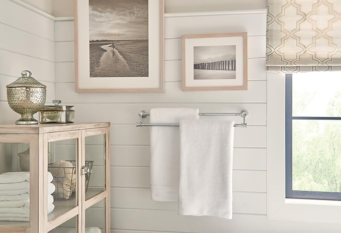 Moen YB6422ORB Belfield 24 inch Bathroom Double -Towel Bar, Oil Rubbed Bronze