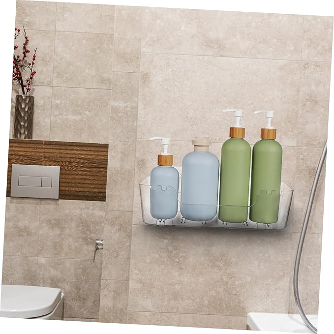 PRETYZOOM 2Pcs Floating Shelves for Bathroom No Drill Wall Storage Holder for Toilet Paper Towels Accessories Organizer for Easy Installation and Use