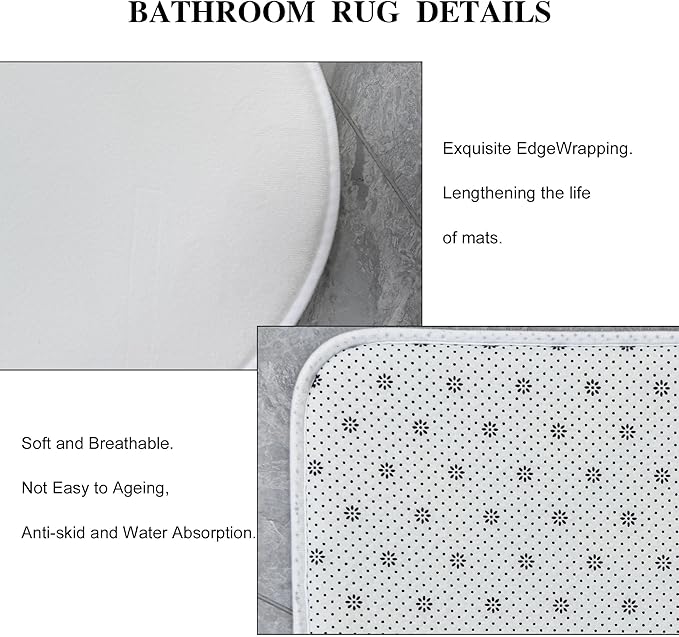 Cinbloo 4Pcs Pink Black Girls Bathroom Sets with Shower Curtain and Rugs, Fashion Flower Perfume Toilet Lid Cover, Bath Mat, Women Girly White Striped High Heels Books Shower Curtain with 12 Hooks