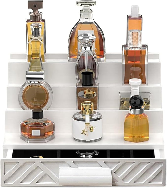 Cologne Organizer for Men - Multi Tier Drawer Organizer & Dresser Organizer Countertop - Perfume Holder | Cologne Stand For Men - Perfume Organizer for Women