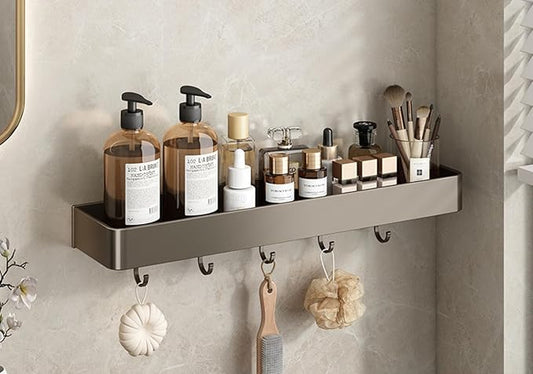 Bathroom Shelf, Washstand, Toilet, Toilet, Balcony Storage, Single Floor 40cm with Hook