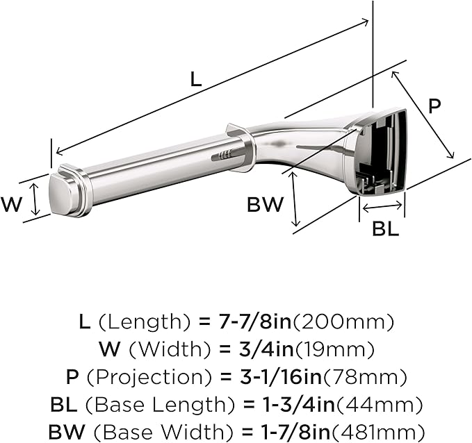 Amerock Revitalize Polished Nickel Single Post Tissue Holder, BH36031PN