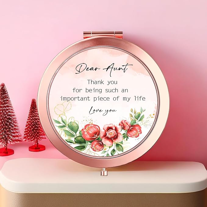 Aunt Gifts for Aunt Birthday, Compact Mirror, Auntie Gift Ideas