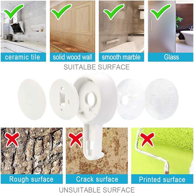 LUXEAR Shower Caddy Suction Cup NO-Drilling Removable Shower Shelf Powerful Heavy Duty Hold up to 22lbs, Waterproof Storage Basket for Shampoo & Toiletries Bathroom & Kitchen Caddy Organizer