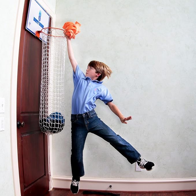 The Dunk Collection Dirty Dunk Over-The-Door Basketball Hoop Laundry Hamper, Original Theme (20),36 months to 9600 months
