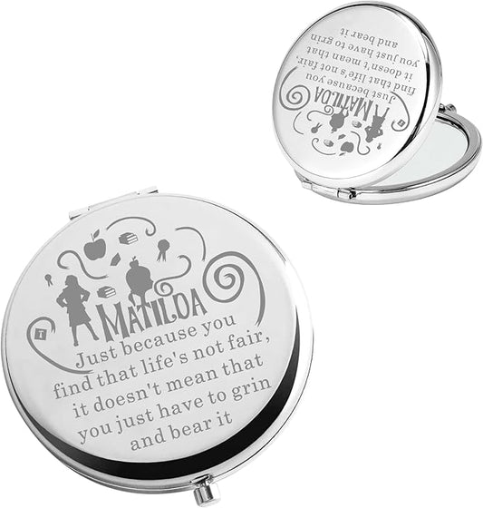 BAUNA The Musical Gift Musical Fan Gift Theatre Pocket Mirror for Friend Family Drama Lover Gift (Just Because CMS)