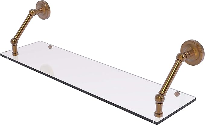 Allied Brass PR-1-30 Prestige Regal Collection 30 Inch Floating Glass Shelf, Brushed Bronze