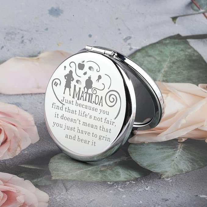 BAUNA The Musical Gift Musical Fan Gift Theatre Pocket Mirror for Friend Family Drama Lover Gift (Just Because CMS)