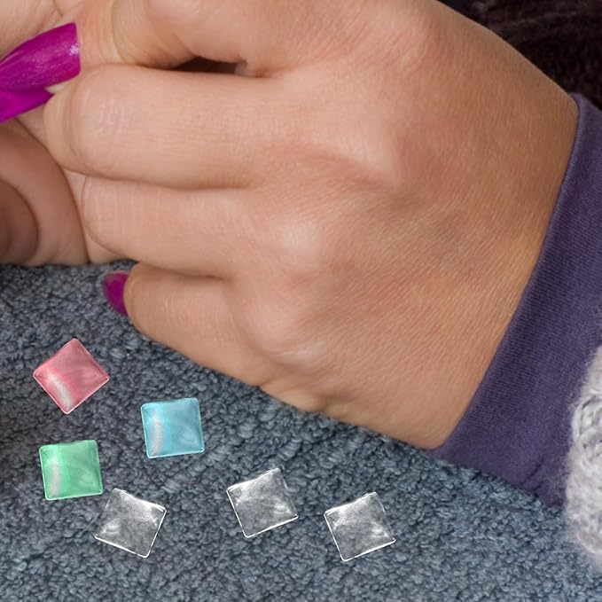 Mipcase Nail Color Display Stand 100Pcs Glass Nail Tip Cards for Art Polish Book Color Beads Display Tool