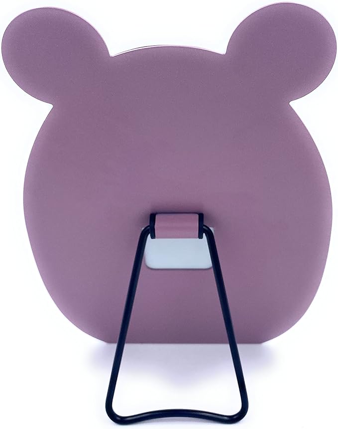 Kids Makeup Mirror Kawaii Compact Desktop Mirror for Girls Table Mirror Purple Panda with Stand Mirror Cute for Desk