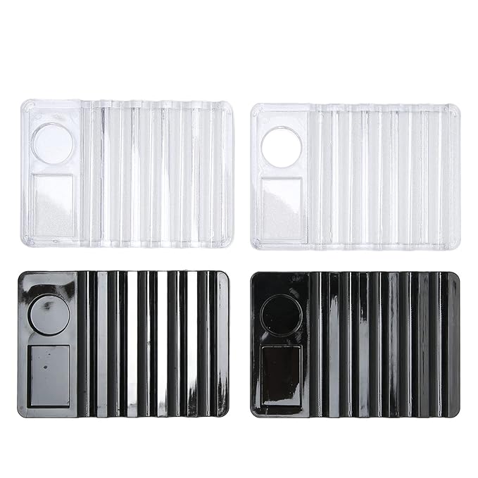 Nail Pen Rack, 4pcs Nail Pen Holder, Nail Brush Holder, Multifunction Nail Brush Rack Organizer with 5 Grid, Pen Container for Manicure Tool