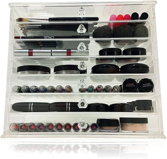 OnDisplay Caitlyn 7 Tier Acrylic Cosmetic/Makeup Organizer