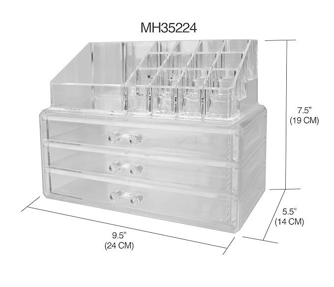 Home Basics Cosmetic Organizer (23 Compartments)