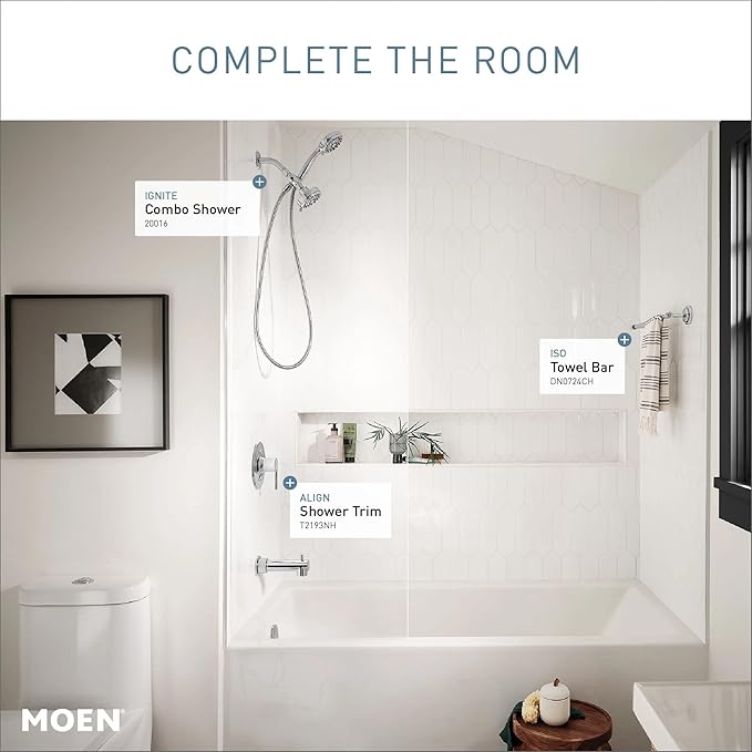 Moen DN0724CH Iso 24-Inch Single Towel Bar, Chrome