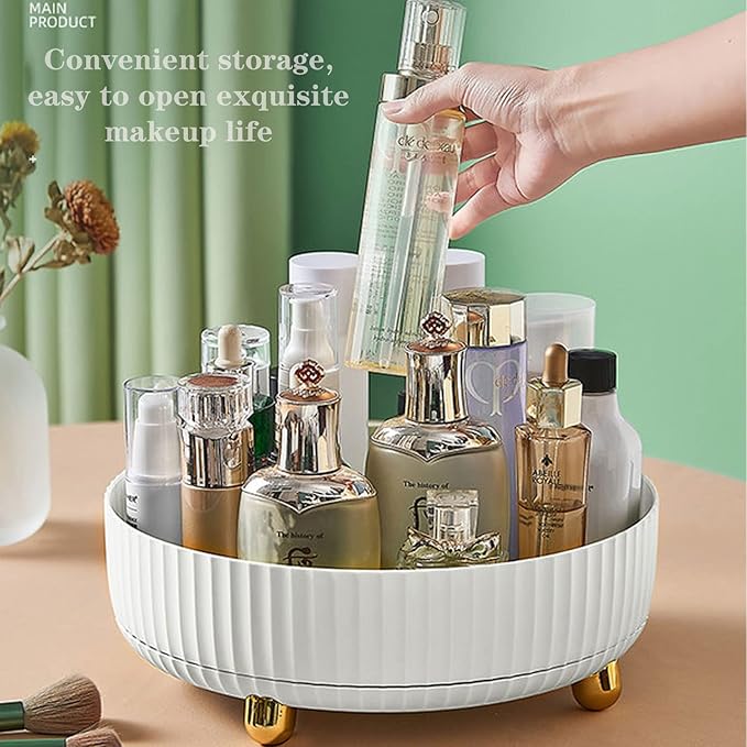 N A Makeup Organizer with Fully Open Display Boxes, Desktop jewelery Lip Glaze Storage Frame Eye Shadow Box Lipstick Cosmetic for Bathroom, Dresser, Countertop Bedroom White