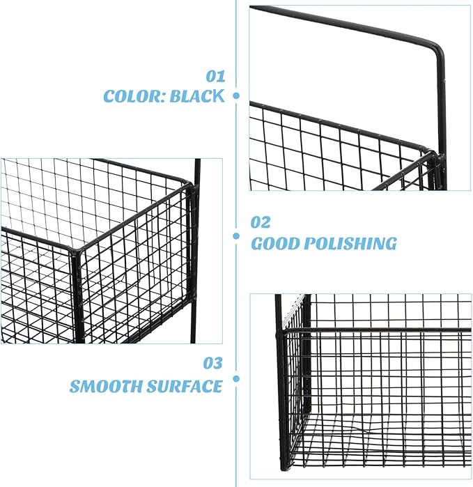 Ipetboom Dual Layer Draining Rack Wall-Mounted Storage Shelf for Bathroom Kitchen Black Iron Multi-Function Organizer with Smooth Polished Surface Space-Saving Holder for Toiletries and