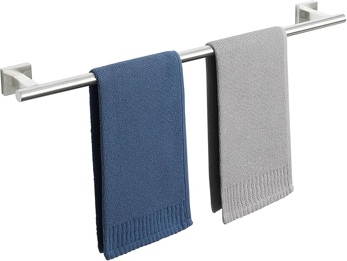 Alise Bathroom Towel Bar, 28 Inch Towel Racks for Bathroom, SUS304 Stainless Steel Hand Towel Holder Heavy Duty Towel Rack Wall Mounted Brushed Nickel Towel Bar