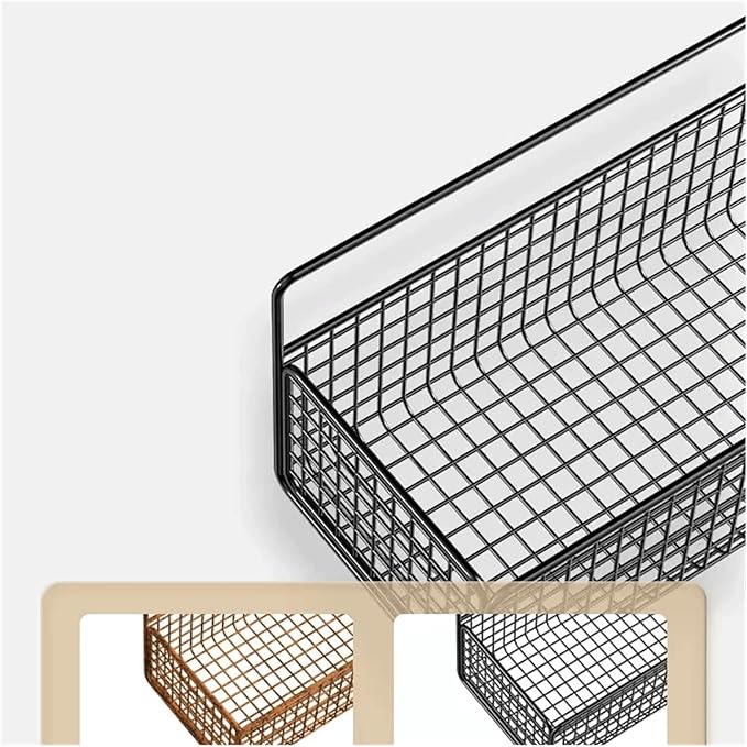 Bathroom Storage Rack A Wall Mounted Storage Rack That Does Not Require Holes to be Punched in The Wall for The Toilet Washstand Bathroom Shelf(Black,Large)