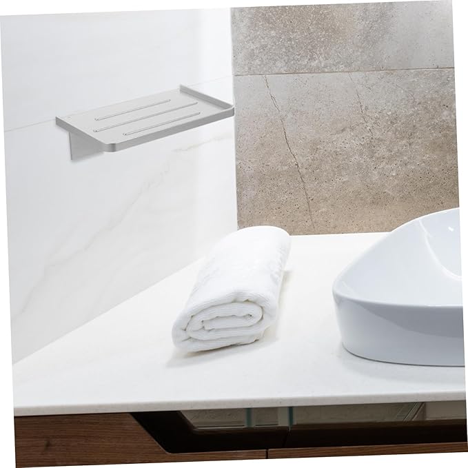 Hemobllo 5pcs Bathroom Wall Mounted Phone Holder No Drilling Stylish Corner Shelf for Bathroom Storage Organizer Easy Installation Versatile Use for Toiletries and Accessories