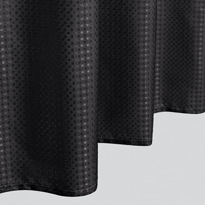 Mrs.Naturall RV Camper Stall Small Shower Curtain Little Size 36wx72h Single Hotel Style Stand Up Shower Curtains,Hooks,Liners for Bath 36 x 72 Inch Ombre Tie Dip Dyed White and Black