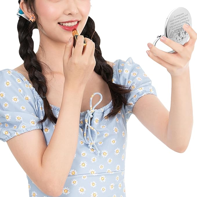 BAUNA The Musical Gift Musical Fan Gift Theatre Pocket Mirror for Friend Family Drama Lover Gift (Just Because CMS)