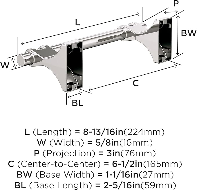 Amerock Davenport Polished Nickel Pivoting Double Post Tissue Holder, BH36051PN