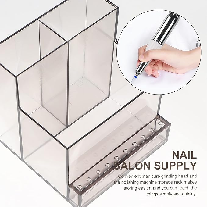 1pc Display Tools Case Holder Stand Polishes Bottle Professional Nails Polisher Base Manicure Plastic Head Lipstick Rack Women Polishing Stands Organizers Bits Container